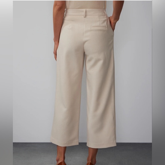 Pleated Straight Cropped Pant - Picture 7 of 7
